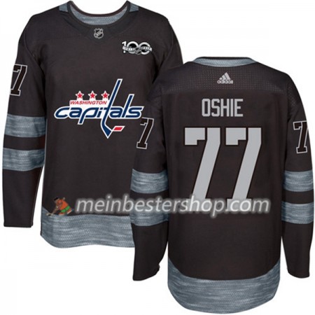 Washington Capitals T.J. Oshie 77 1917-2017 100th Anniversary Adidas Schwarz Trikot Authentic - Herren